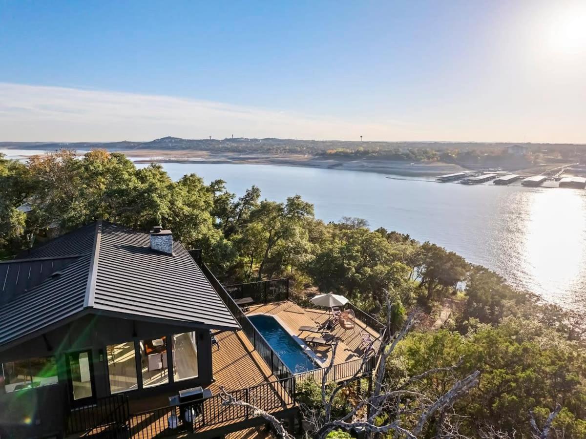 Atlantis On Lake Travis Pool Hot Tub Dock Villa Leander Exterior photo